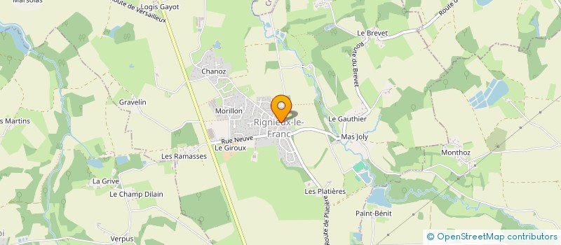 localisation de l'entreprise MONSIEUR LOIC DUTARTRE à RIGNIEUX-LE-FRANC