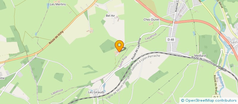 localisation de l'entreprise MONSIEUR LOIC DUTHEIL  LAPALISSE