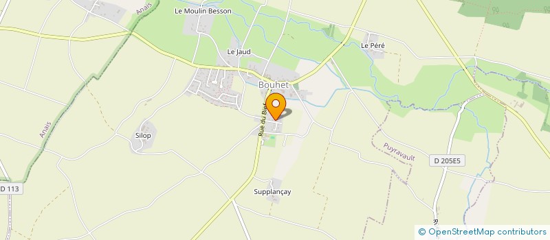 localisation de l'entreprise MONSIEUR LOIC FAVREAU  BOUHET