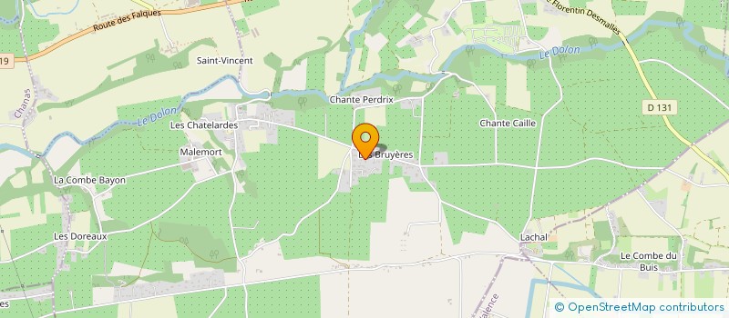 localisation de l'entreprise MONSIEUR LOIC FERREIRA  BOUGE-CHAMBALUD