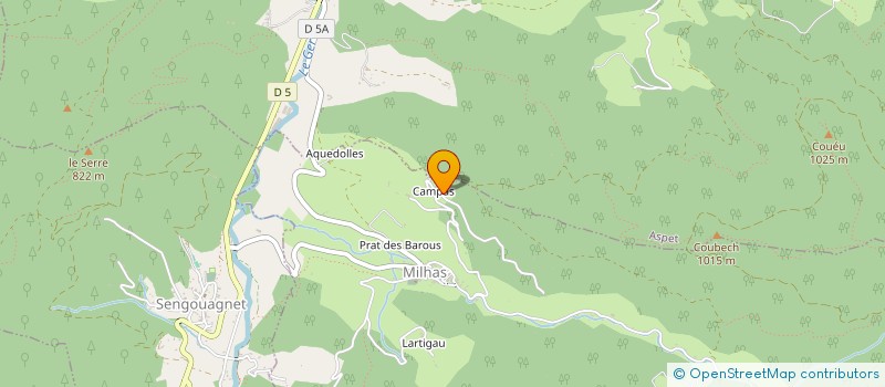 localisation de l'entreprise MONSIEUR LOIC FOURES  MILHAS