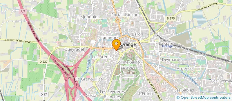 localisation de l'entreprise MONSIEUR LOIC FRABOULET à ORANGE