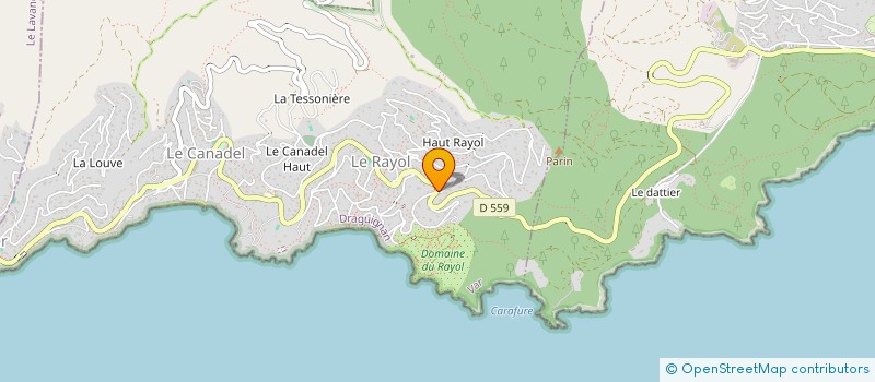 localisation de l'entreprise MONSIEUR LOIC FRANCESCHINI à RAYOL-CANADEL-SUR-MER