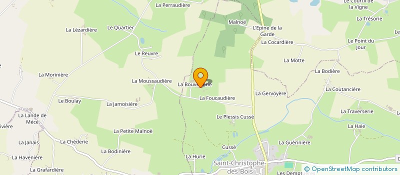 localisation de l'entreprise MONSIEUR LOIC GADEBOIS à SAINT-CHRISTOPHE-DES-BOIS