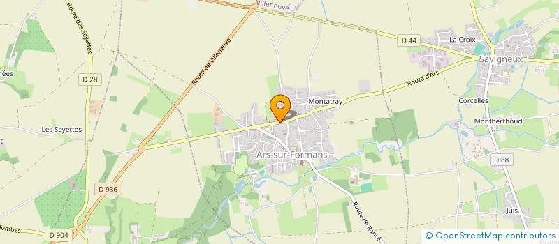 localisation de l'entreprise MONSIEUR LOIC GALLAY  ARS-SUR-FORMANS