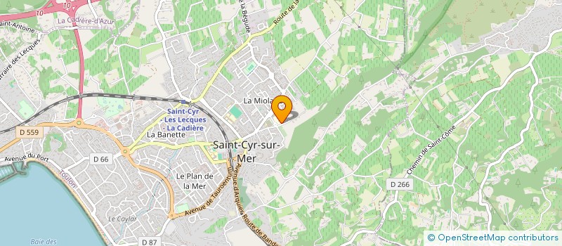 localisation de l'entreprise MONSIEUR LOIC GAMMICCHIA à SAINT-CYR-SUR-MER