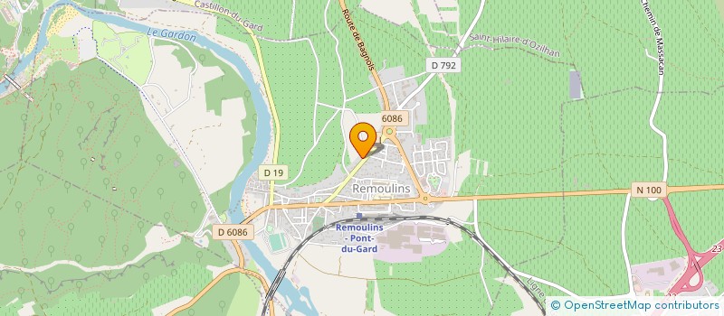 localisation de l'entreprise MONSIEUR LOIC GARRIDO  REMOULINS