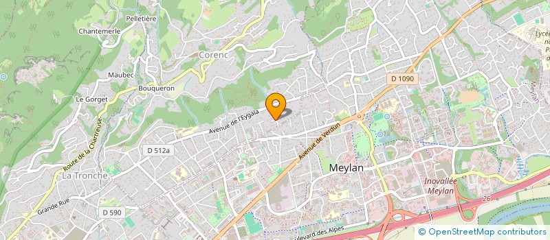 localisation de l'entreprise MONSIEUR LOIC GAUDRIOT  CORENC