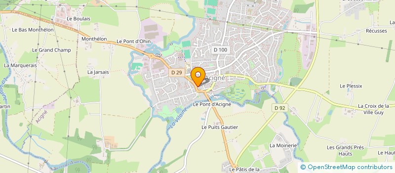 localisation de l'entreprise MONSIEUR LOIC GAUTHIER à ACIGNE