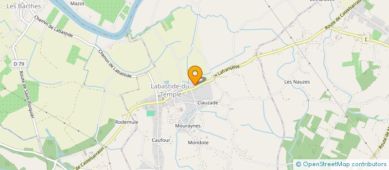 localisation de l'entreprise MONSIEUR LOIC GERBAUD  LABASTIDE-DU-TEMPLE