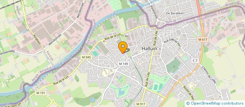 localisation de l'entreprise MONSIEUR LOIC GHEERARDYN  HALLUIN