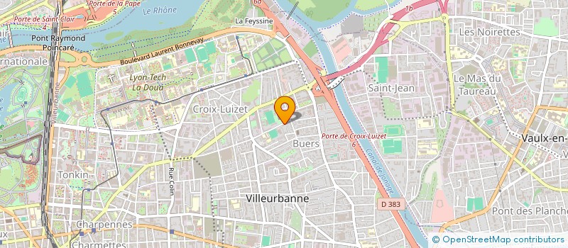 localisation de l'entreprise MONSIEUR LOIC GIACCONE  VILLEURBANNE