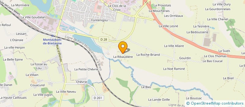 localisation de l'entreprise MONSIEUR LOIC GILLOUAYE  MONTAUBAN-DE-BRETAGNE