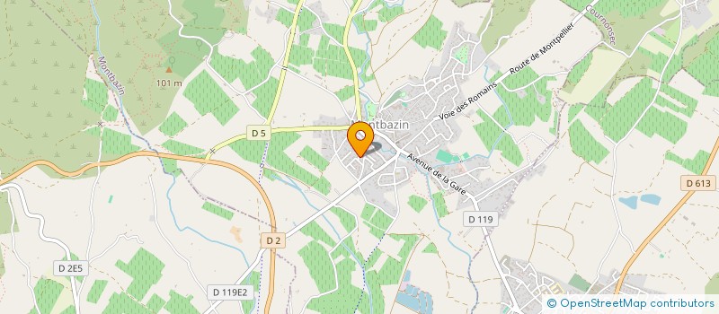 localisation de l'entreprise MONSIEUR LOIC GIMENEZ  MONTBAZIN