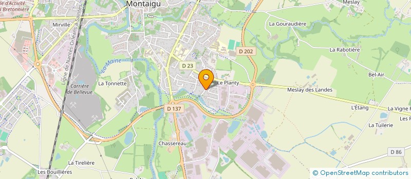 localisation de l'entreprise MONSIEUR LOIC GINEAU à MONTAIGU-VENDEE
