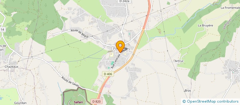 localisation de l'entreprise MONSIEUR LOIC GIRAUD  PEAUGRES