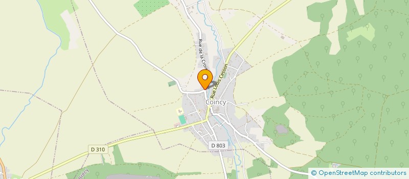 localisation de l'entreprise MONSIEUR LOIC GLAIN à COINCY