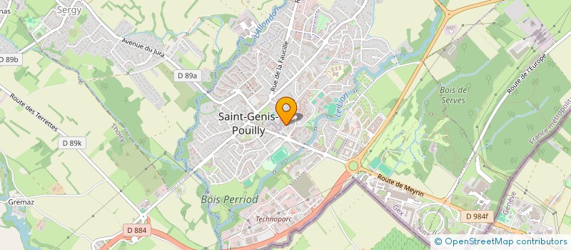 localisation de l'entreprise MONSIEUR LOIC GLEGLAUD  SAINT-GENIS-POUILLY