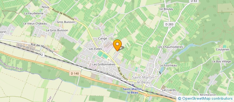 localisation de l'entreprise MONSIEUR LOIC GOLFIER  SAINT-MARTIN-LE-BEAU