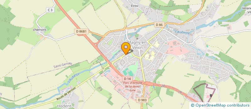 localisation de l'entreprise MONSIEUR LOIC GONIDOU  MAGNY-EN-VEXIN