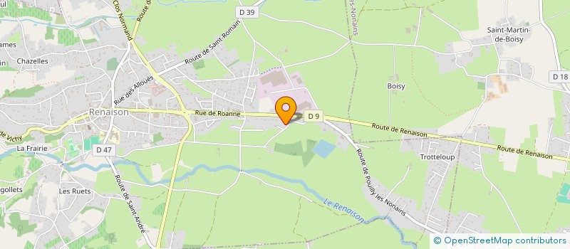 localisation de l'entreprise MONSIEUR LOIC GONIN  RENAISON