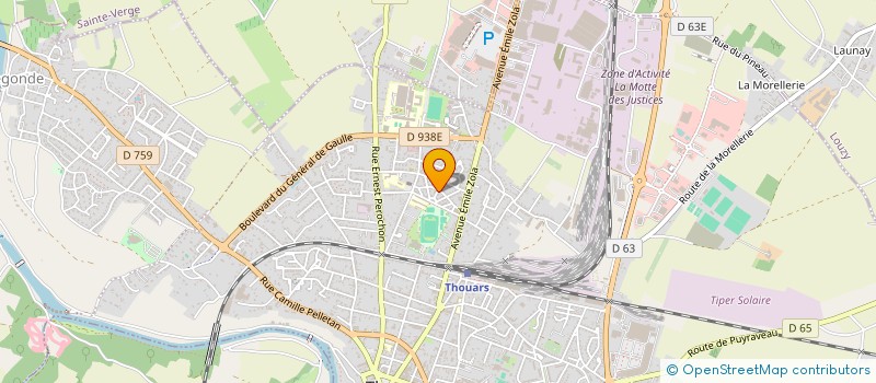 localisation de l'entreprise MONSIEUR LOIC GOUBAYON  THOUARS