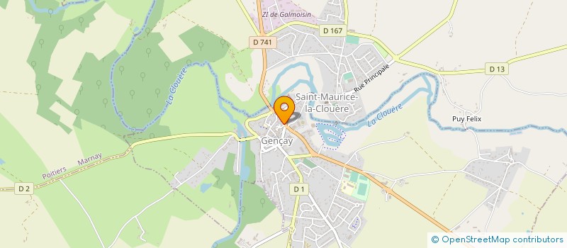 localisation de l'entreprise MONSIEUR LOIC GOUJON  GENCAY