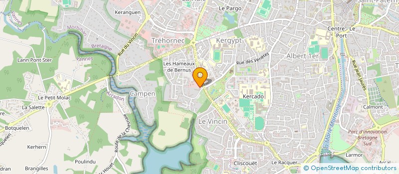 localisation de l'entreprise MONSIEUR LOIC GOURDIN à VANNES