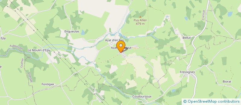 localisation de l'entreprise MONSIEUR LOIC GOUTTENOIRE  PARSAC-RIMONDEIX