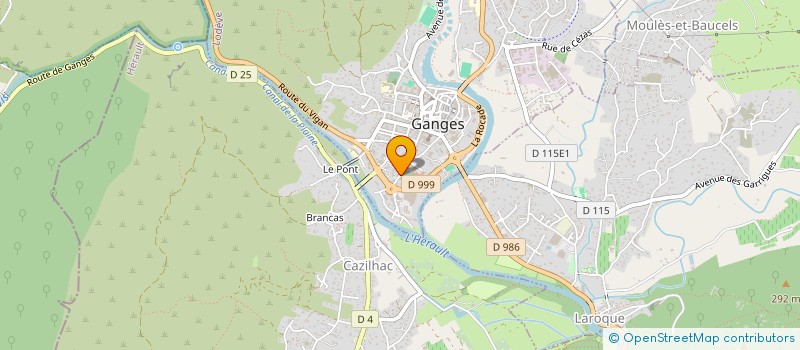 localisation de l'entreprise MONSIEUR LOIC GRANADOS  GANGES