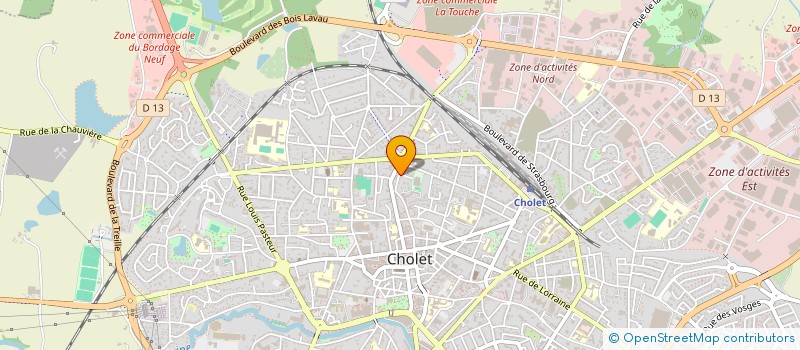 localisation de l'entreprise MONSIEUR LOIC GRAVOUIL à CHOLET
