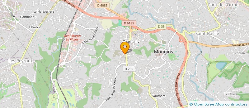 localisation de l'entreprise MONSIEUR LOIC GROMY  MOUGINS