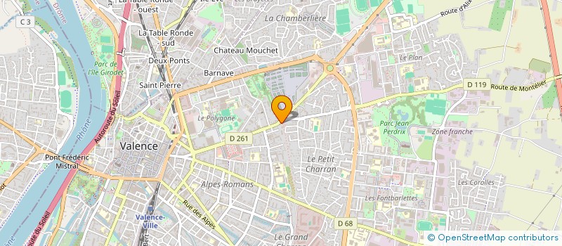 localisation de l'entreprise MONSIEUR LOIC GRUENZIG  VALENCE