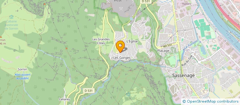 localisation de l'entreprise MONSIEUR LOIC GUDET  SASSENAGE