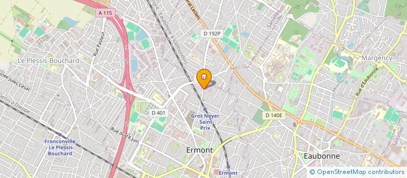 localisation de l'entreprise MONSIEUR LOIC GUENEGO à ERMONT