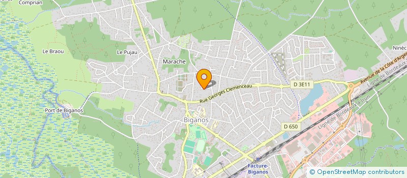 localisation de l'entreprise MONSIEUR LOIC GUEREVEN  BIGANOS