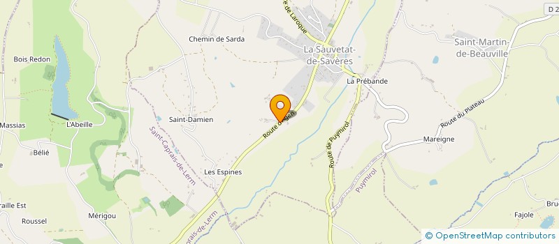 localisation de l'entreprise MONSIEUR LOIC GUERIN  LA SAUVETAT-DE-SAVERES