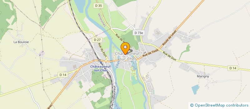 localisation de l'entreprise MONSIEUR LOIC GUERREIRO  CHATEAUNEUF-SUR-CHER