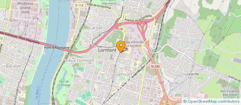 localisation de l'entreprise MONSIEUR LOIC GUEZO  LORMONT