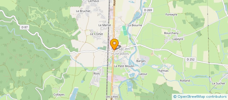 localisation de l'entreprise MONSIEUR LOIC GUILLAUMONT  MARSAC-EN-LIVRADOIS