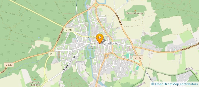 localisation de l'entreprise MONSIEUR LOIC GUILLEMARD  MILLY-LA-FORET