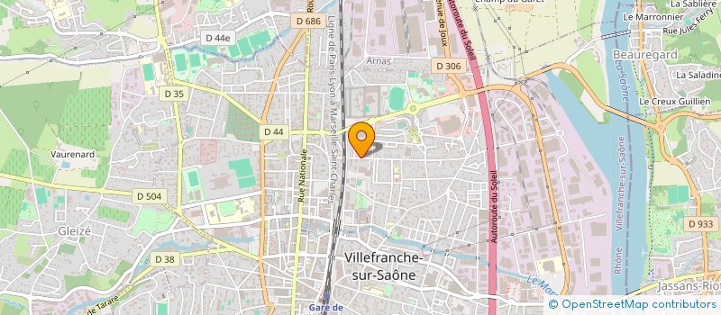 localisation de l'entreprise MONSIEUR LOIC GUINEL  VILLEFRANCHE-SUR-SAONE