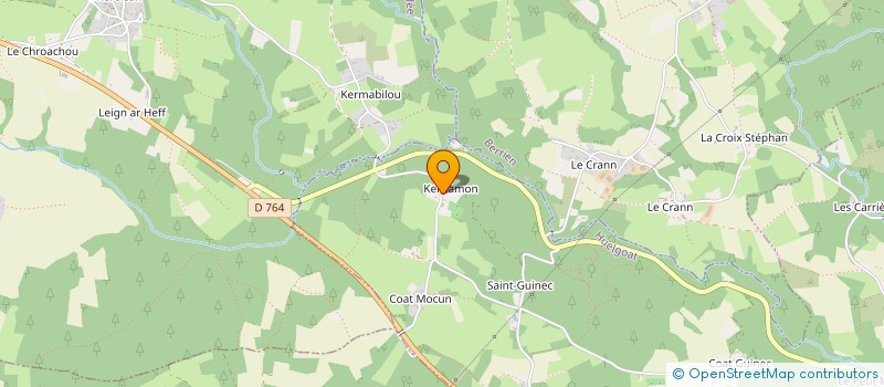 localisation de l'entreprise MONSIEUR LOIC GUYOMARC'H  HUELGOAT