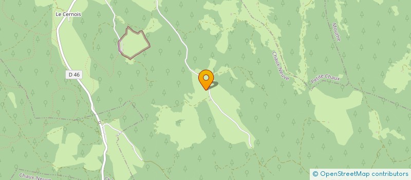 localisation de l'entreprise MONSIEUR LOIC GUYON VEUILLET  CHAUX-NEUVE