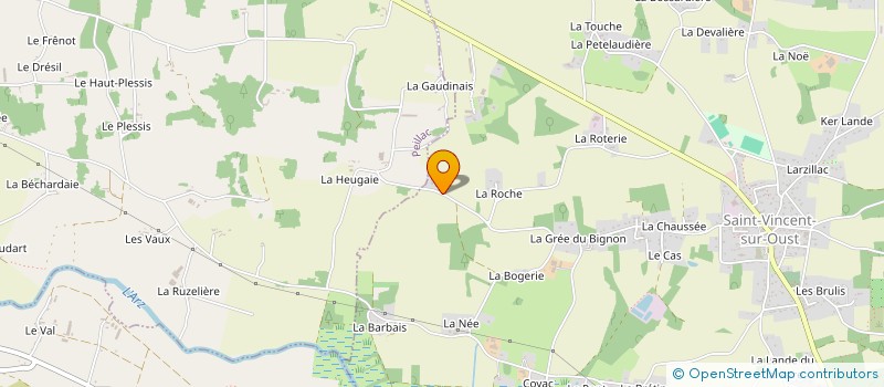 localisation de l'entreprise MONSIEUR LOIC HALLIER  SAINT-VINCENT-SUR-OUST