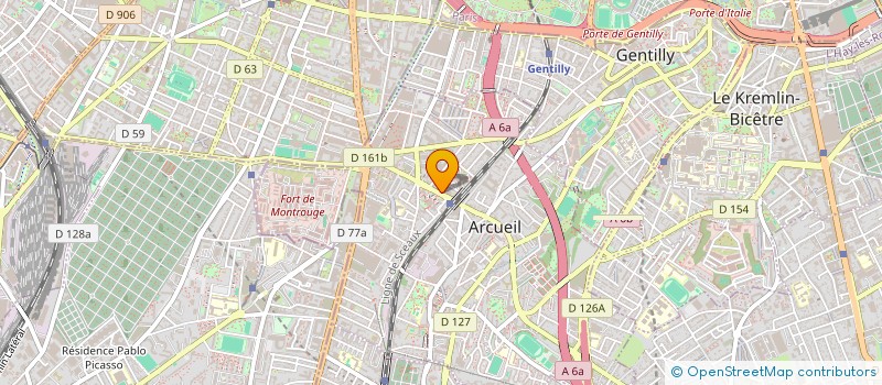 localisation de l'entreprise MONSIEUR LOIC HAMON  ARCUEIL