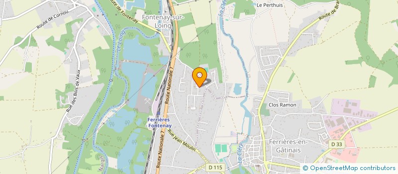 localisation de l'entreprise MONSIEUR LOIC HAMONET  FONTENAY-SUR-LOING