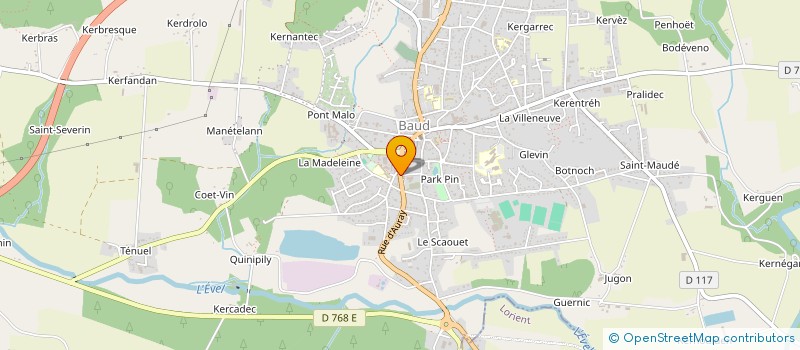 localisation de l'entreprise MONSIEUR LOIC HERVE  BAUD