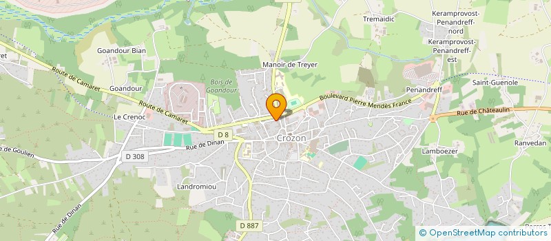 localisation de l'entreprise MONSIEUR LOIC HERVIOU  CROZON