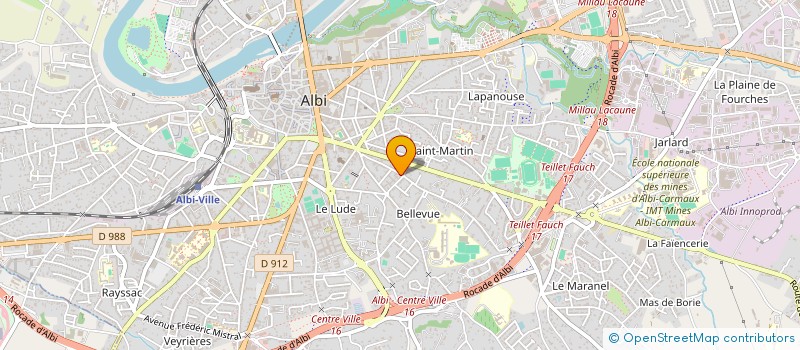 localisation de l'entreprise MONSIEUR LOIC HILLAIRET à ALBI